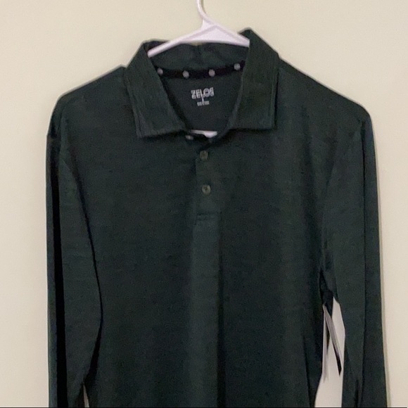 ZELOS ATHLETIC MENS TOP COLLARED LONG SLEEVE - Picture 3 of 11